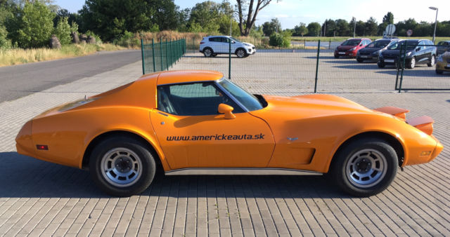 1977 Orange Chevrolet Corvette Convertible