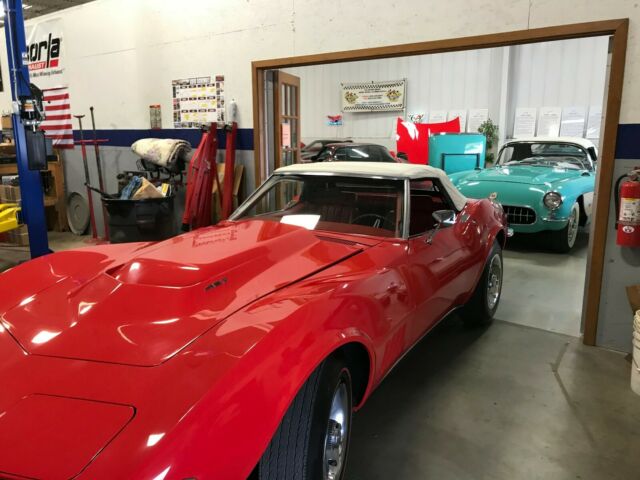 1968 Red Chevrolet Corvette Convertible
