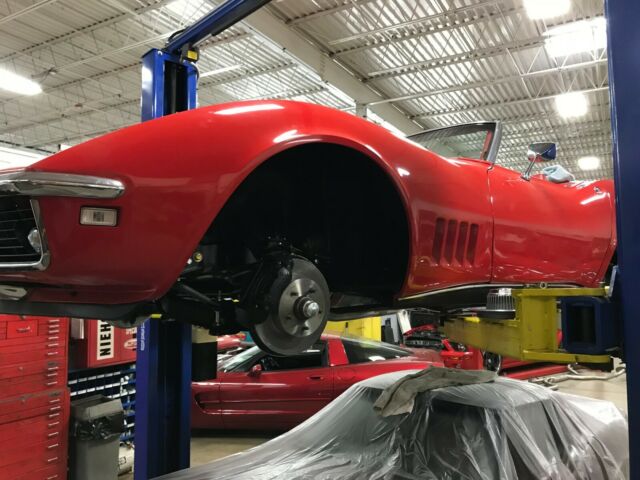 1968 Red Chevrolet Corvette Convertible