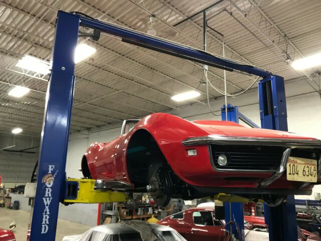 1968 Red Chevrolet Corvette Convertible