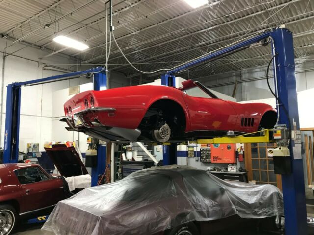 1968 Red Chevrolet Corvette Convertible