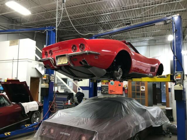 1968 Red Chevrolet Corvette Convertible