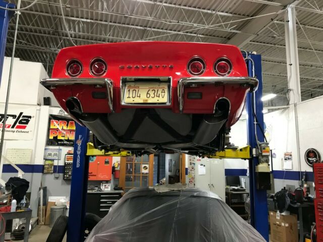 1968 Red Chevrolet Corvette Convertible