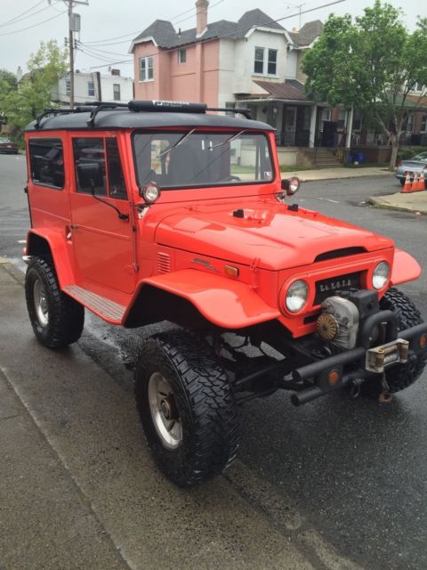 1971 Orange Toyota Land Cruiser
