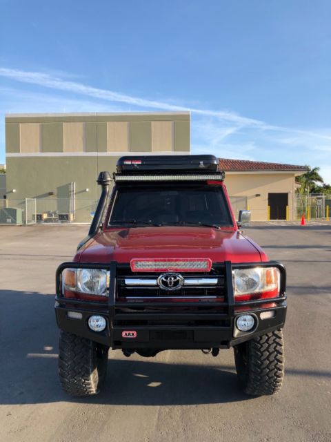 1987 Red Toyota Land Cruiser SUV