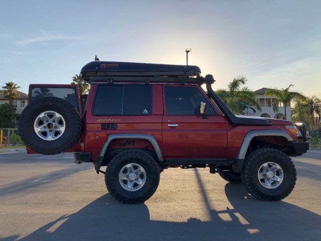 1987 Red Toyota Land Cruiser SUV