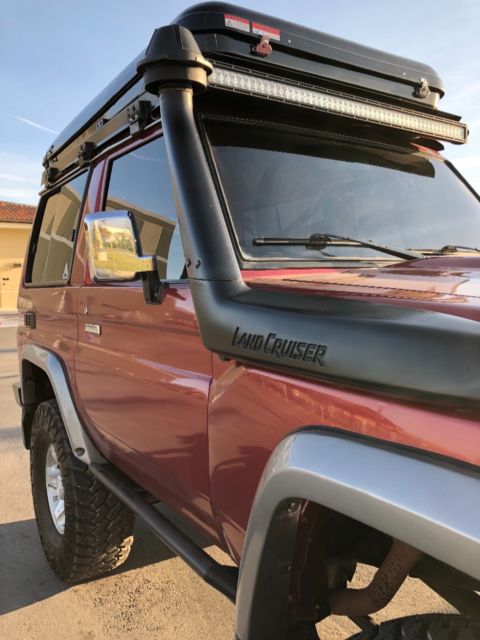 1987 Red Toyota Land Cruiser SUV