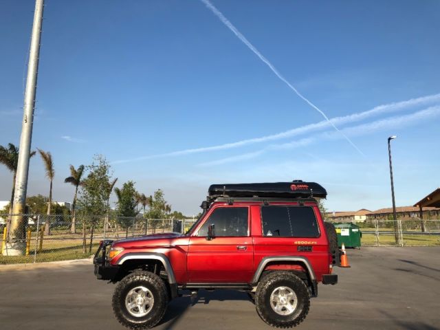 1987 Red Toyota Land Cruiser SUV