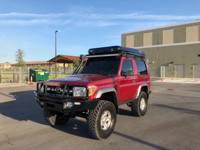 1987 Red Toyota Land Cruiser SUV