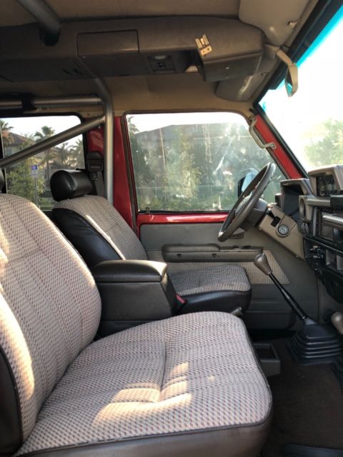 1987 Red Toyota Land Cruiser SUV