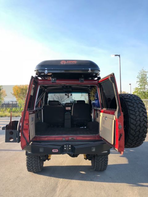 1987 Red Toyota Land Cruiser SUV