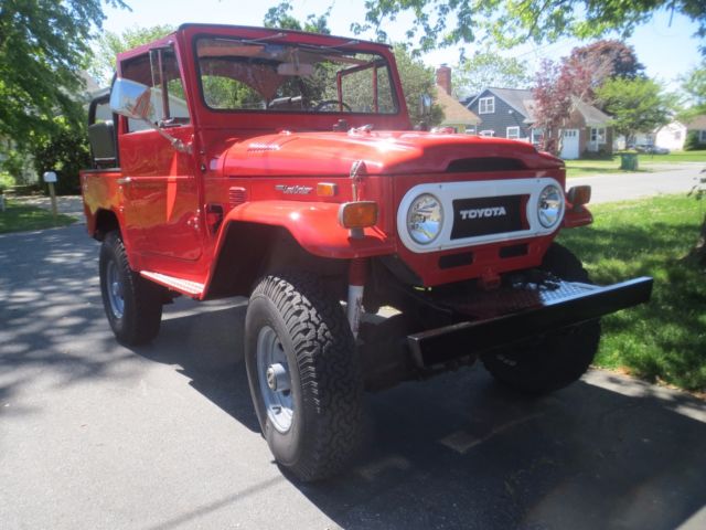 1974 Red Toyota Land Cruiser