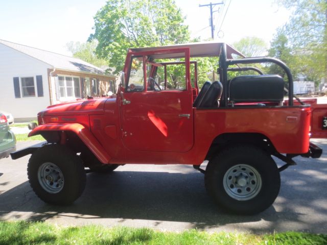 1974 Red Toyota Land Cruiser