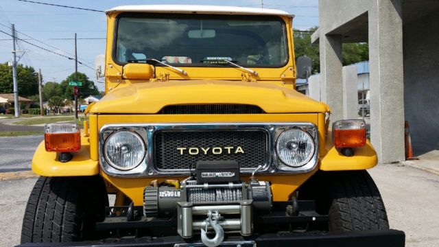 1982 Yellow Toyota Land Cruiser