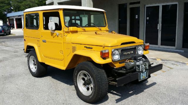 1982 Yellow Toyota Land Cruiser