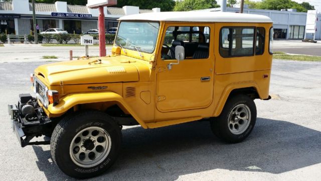 1982 Yellow Toyota Land Cruiser