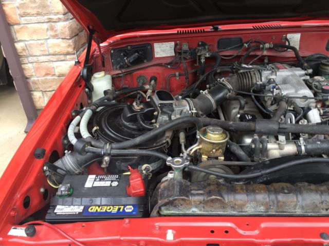 1989 Red Toyota Land Cruiser Wagon