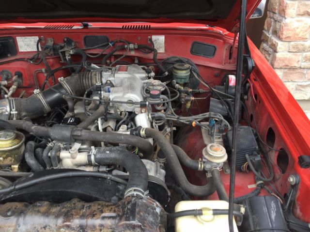 1989 Red Toyota Land Cruiser Wagon