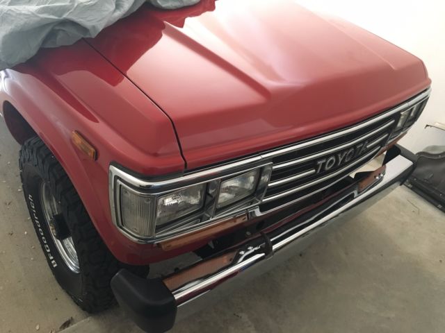 1989 Red Toyota Land Cruiser Wagon