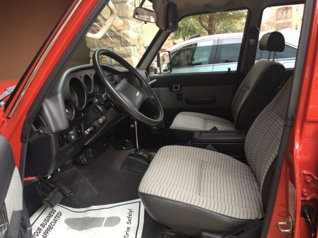 1989 Red Toyota Land Cruiser Wagon