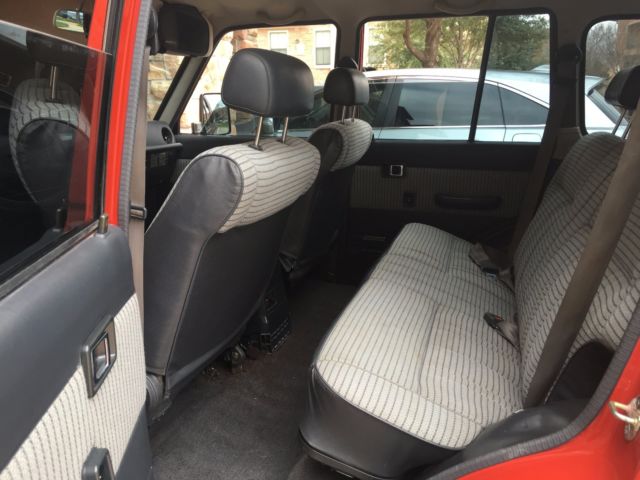 1989 Red Toyota Land Cruiser Wagon