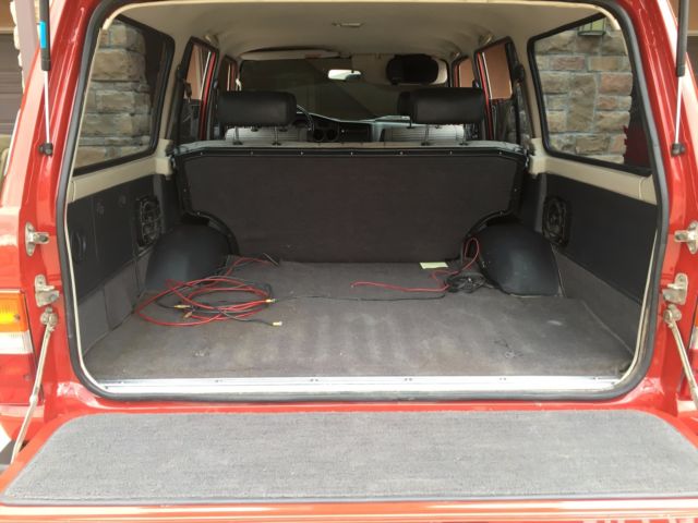 1989 Red Toyota Land Cruiser Wagon