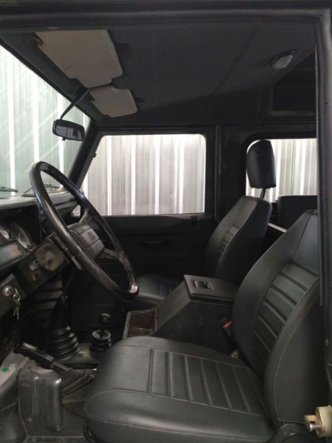 1990 Gray Land Rover Defender Station Wagon