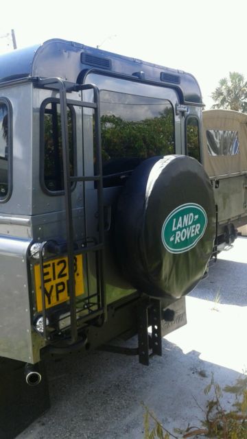 1987 Grey and Black Land Rover Defender SUV