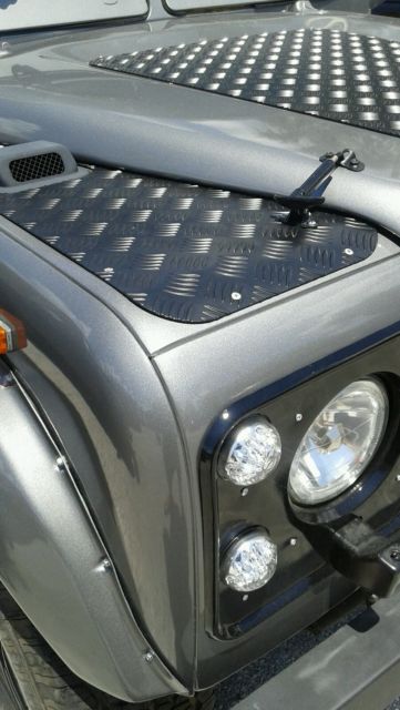 1987 Grey and Black Land Rover Defender SUV