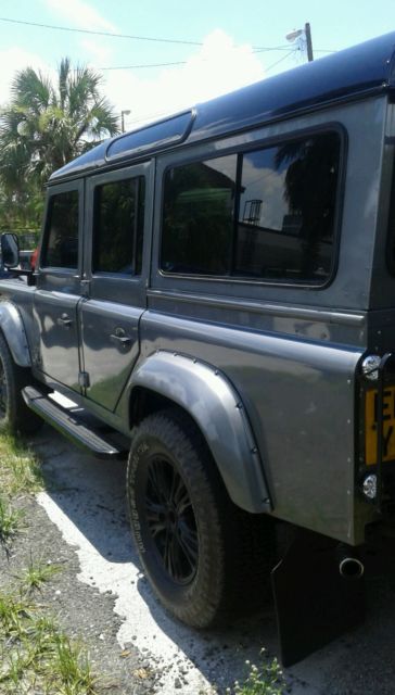 1987 Grey and Black Land Rover Defender SUV