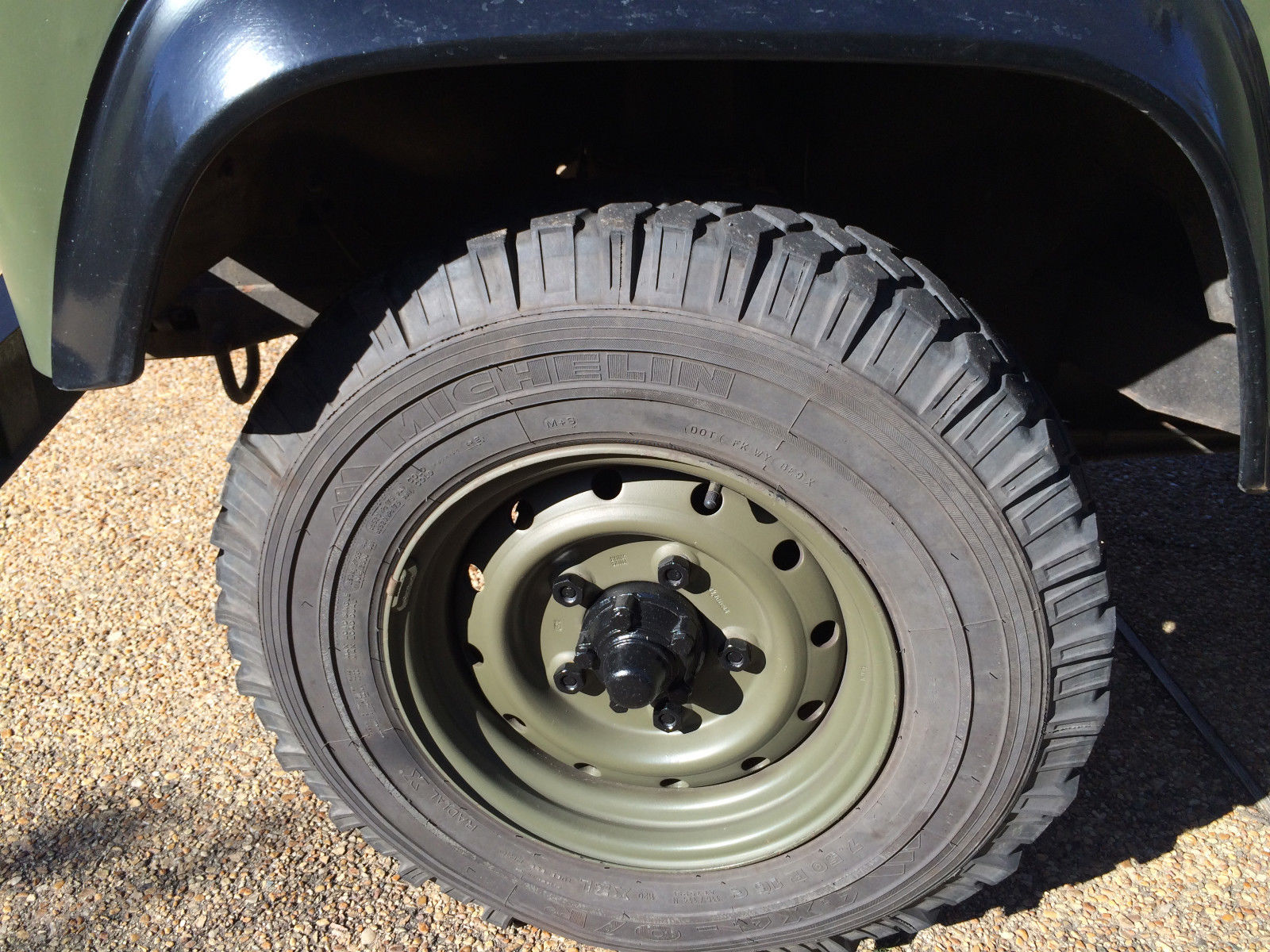 1984 Blue and White Land Rover Defender SUV