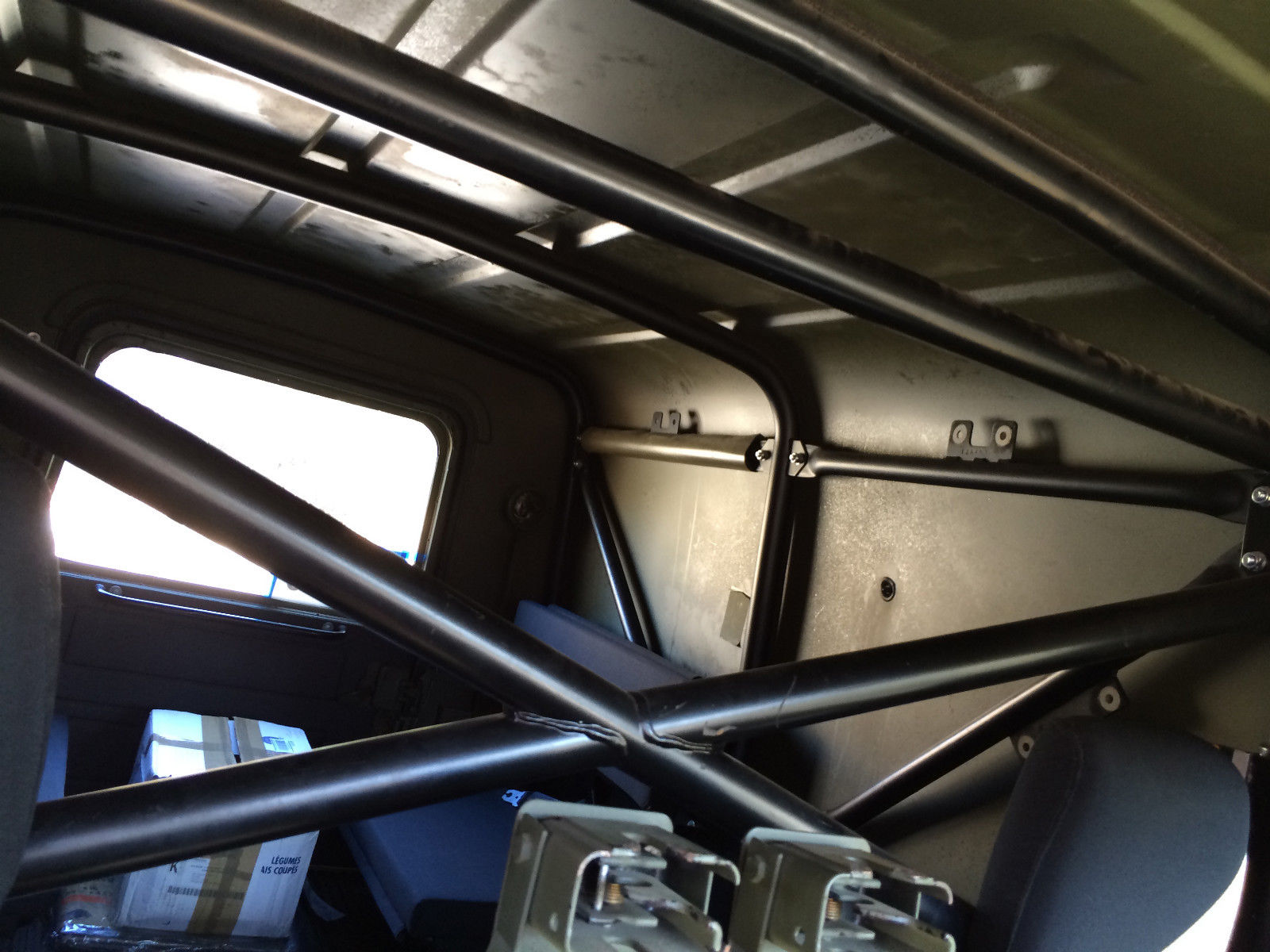 1984 Blue and White Land Rover Defender SUV