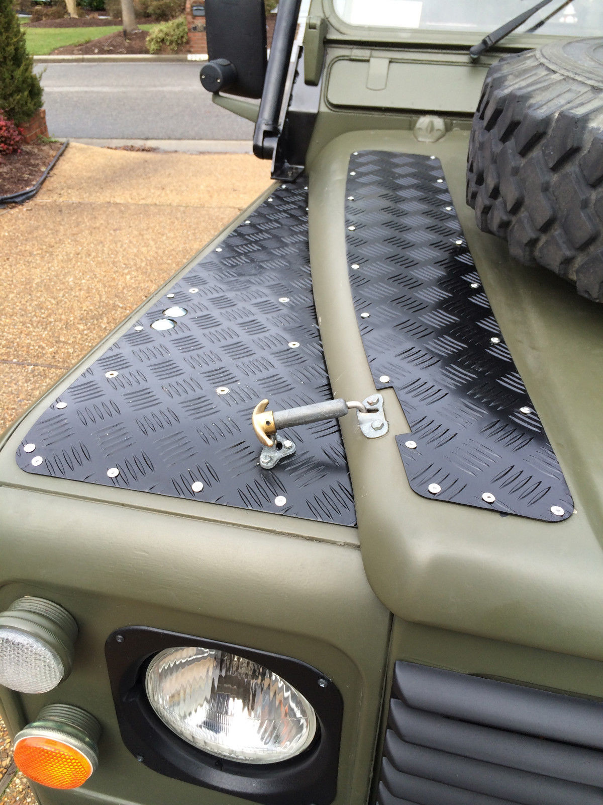 1984 Blue and White Land Rover Defender SUV