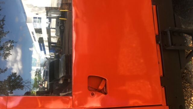 1984 orange Land Rover Defender