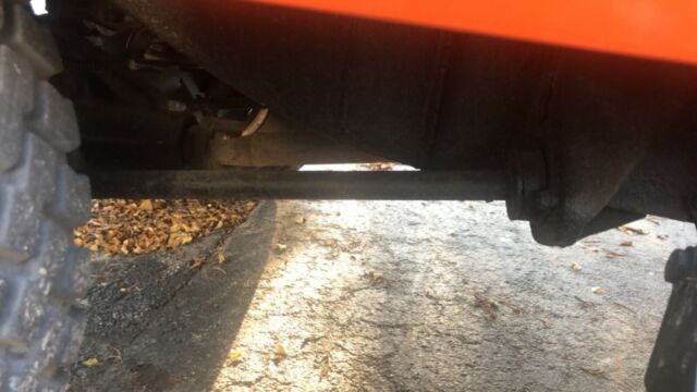 1984 orange Land Rover Defender