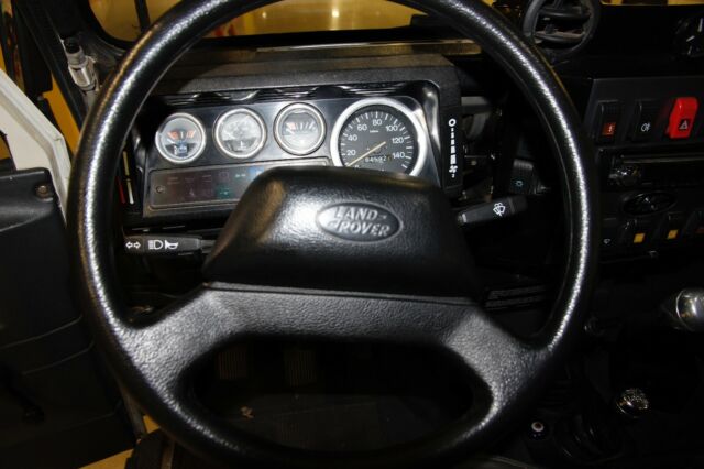 1990 White Land Rover Defender SUV