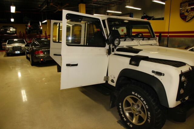 1990 White Land Rover Defender SUV