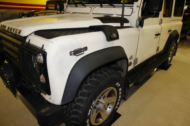 1990 White Land Rover Defender SUV