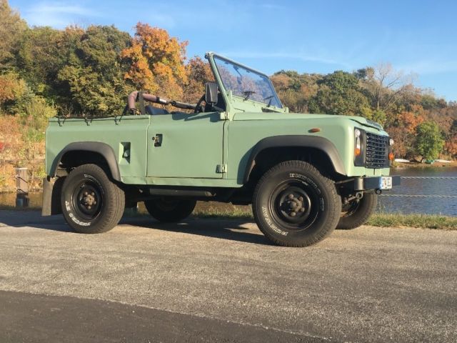 1991 Heritage Green Land Rover Defender Convertible