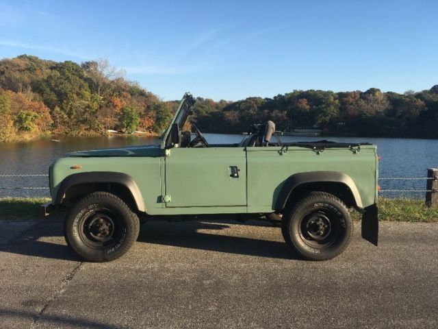 1991 Heritage Green Land Rover Defender Convertible