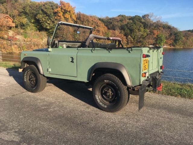 1991 Heritage Green Land Rover Defender Convertible