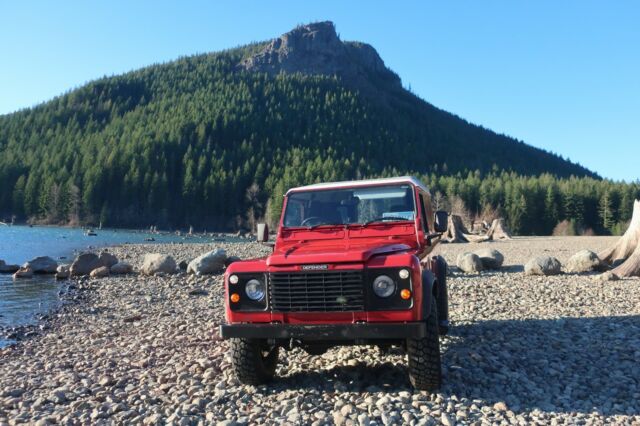 1994 Red Land Rover Defender
