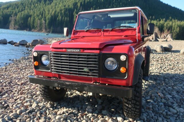 1994 Red Land Rover Defender
