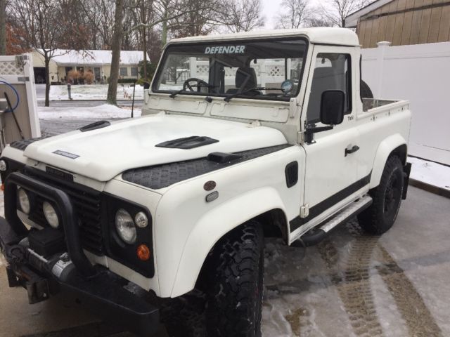 1980 White Land Rover Defender Pickup