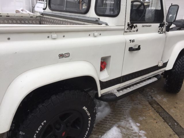 1980 White Land Rover Defender Pickup