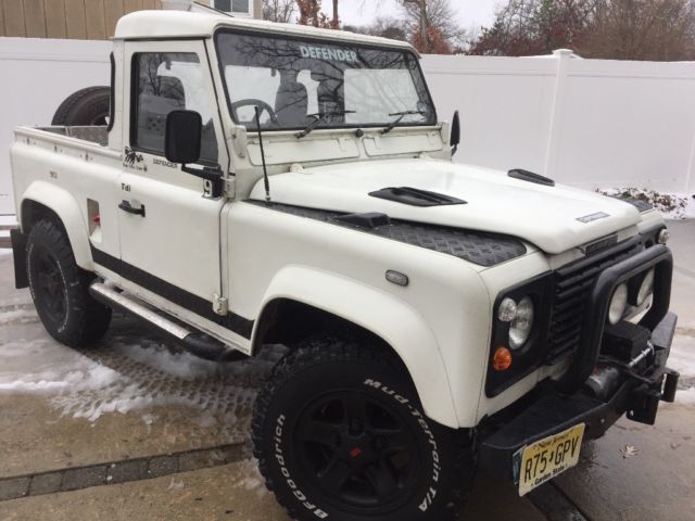 1980 White Land Rover Defender Pickup
