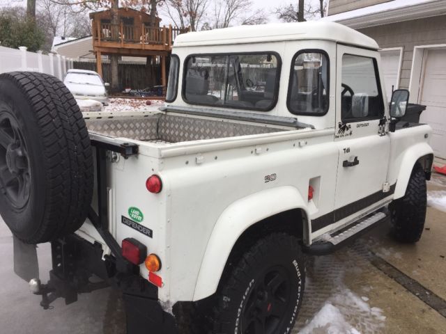 1980 White Land Rover Defender Pickup