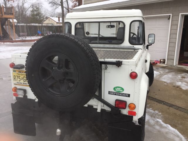 1980 White Land Rover Defender Pickup