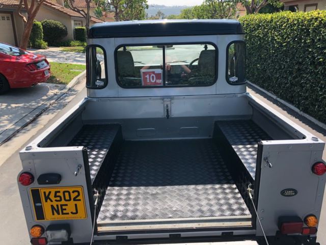 1993 Silver / Black Land Rover Defender Standard Cab Pickup