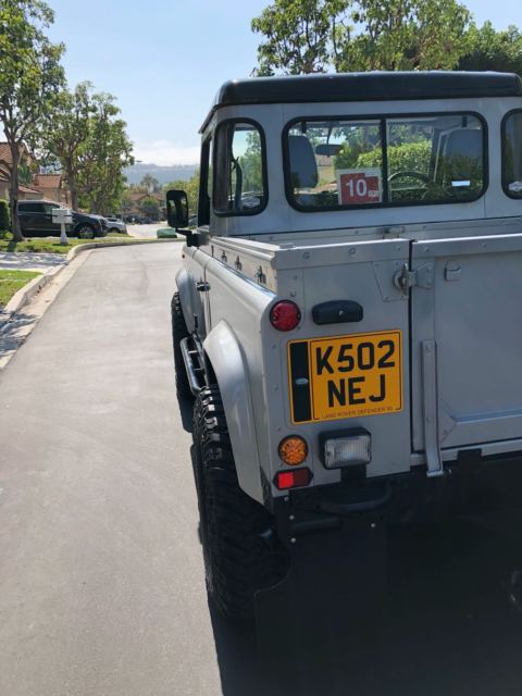 1993 Silver / Black Land Rover Defender Standard Cab Pickup
